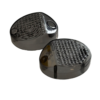 SET Blinkerkappen, Lichtaustrittscheiben (Rauchgrau), Simson KR51, SR4-2, SR4-3, SR4-4, ES